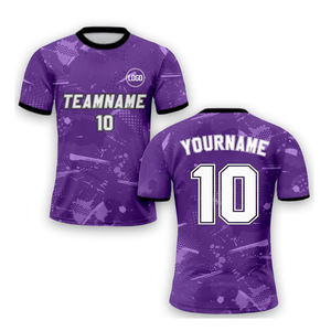 Tissu confortable vêtements de saison d'été ensembles d'uniformes de football adultes chemises et hauts de coupe automatisés vêtements de football maillot de football - Product Image 3