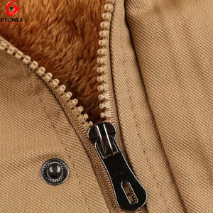 เสื้อคาร์โก้ผู้ชายคอตั้ง ซิปหน้า ผ้าคอตตอน ผลิตตามสั่ง โลโก้สั่งทำ  สำหรับฤดูหนาว  100% โพลีเอสเตอร์ ไนลอน กันน้ำ แห้งเร็ว ระบายอากาศได้ดี - Product Image 4