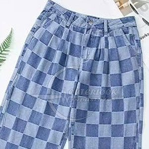 Gran oferta, pantalones informales de pierna ancha para mujer, pantalones informales de pierna ancha recta, pantalones de Hip Hop de Color personalizado - Product Image 6