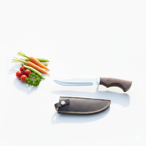 Juego de Cuatro Cuchillos de Cocina de Acero Inoxidable de Nuevo Diseño, Cuchillo de Chef Afilado de Alta Calidad con Mango de Madera de Roble Blanco Quemado - Product Image 1