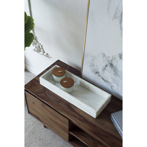 Plateau en marbre naturel personnalisé en gros, plateau écologique pour les collations, les fruits secs, les ornements, plateau de luxe au design antique - Product Image 4