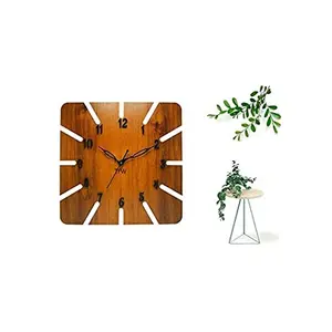 Horloge murale carrée en bois, meilleure vente, décoration de la maison et fabrication en gros en inde