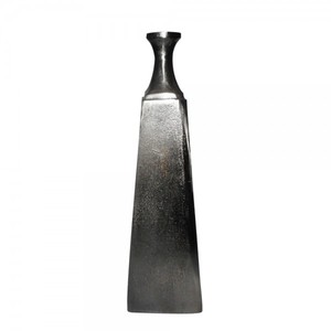 Venta Directa de Florero Decorativo de Aluminio con Base Cuadrada para Uso Doméstico, Acabado Plateado - Product Image 5