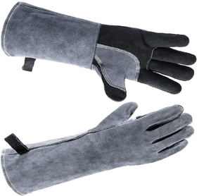 Guantes de soldadura grandes de cuero Kevlar Guantes DE SEGURIDAD ignífugos resistentes al calor para soldadores - Product Image 5