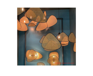 Lampe en Bambou Suspension Créative pour Chambre à Coucher Nouveau Lustre Pendentif Design Du Vietnam - Product Image 1