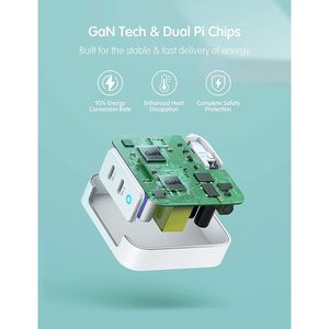 Chargeur USB C Hyppr 100W Rapide Câble PD 4 pieds Adaptateur Mural pour Macbook Adaptateurs de Voyage - Product Image 2