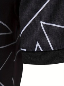 Polo informal con serigrafía de manga corta de tela de punto de poliéster 100% transpirable de alta calidad para hombre para verano - Product Image 4