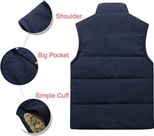 Chaleco de invierno sin mangas para hombre, chaleco acolchado ligero personalizado, chaqueta impermeable con soporte de marca personalizada, <span class=keywords><strong>Anorak</strong></span> tejido informal - Product Image 2