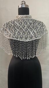 Cape ornée de qualité supérieure sur mesure avec col chinois-Wedding & Festive Wear adapté aux clients de la boutique et aux revendeurs - Product Image 5