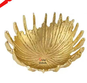 Cuenco para servir comida con aspecto martillado acabado en plata de forma redonda de nuevo diseño para restaurante y bar de hotel - Product Image 4