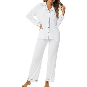 Vêtements de nuit à la mode pour femmes de conception OEM sur mesure avec fermeture à la taille élastique longueur au genou léger pour l'été et le printemps - Product Image 3