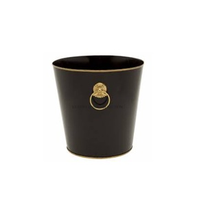 Poubelle en fer métallique artisanale unique au design élégant, parfaite pour les espaces sophistiqués et les intérieurs de luxe - Product Image 1