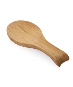 Spoon Rest for Stove Top, <b>Bamboo</b> Wood Spoon Holder for Kitchen Counter, Perfect Larger Utensil Rest for Spatula, Spoon or Tong - Product Image 1