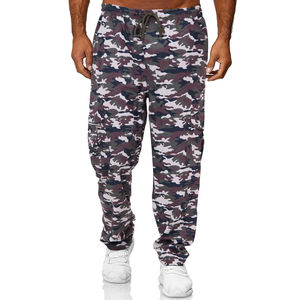 กางเกงเอวสูงของผู้ชายสำหรับฤดูใบไม้ร่วงกางเกงวิ่งน้ำหนักเบาลำลองกลางแจ้งกางเกงผู้ชายโค้งตรงลายทาง - Product Image 3