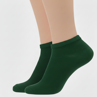 Chaussettes de compression unisexes personnalisées rayées de couleur automne pour cheville Chaussettes habillées en coton tricoté, respirantes et antidérapantes Marque unique