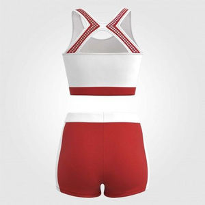 Nouvelle tenue de sport professionnelle pour la formation, uniforme de cheerleading, tissu hautement élastique, vêtements de danse, uniformes de cheerleading - Product Image 3