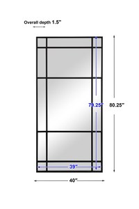 Cadre en fer classique miroir mural rectangulaire ménage hôtel appartement salon chambre couloir décoration murale dressing miroir - Product Image 3