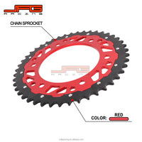 JFGRACING Pignon arrière en aluminium CNC rouge pour Honda CRF250L CRF250M XR650L XR250 Dirt Bike – Pièces de modification améliorées