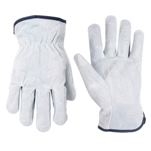 Guantes de piel de oveja auténtica de la mejor calidad, guantes de trabajo suaves de invierno para ciclismo, deportes al aire libre, venta al por mayor, personalizados - Product Image 1