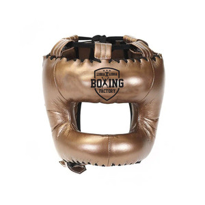 Casco de boxeo de cuero de alta calidad hecho a mano, equipo de entrenamiento de lucha de kick boxing de primera calidad de Pakistán - Product Image 1