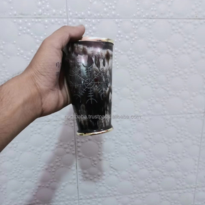 ชุดถ้วยแก้วลายรอยัลไวกิ้งถ้วยแก้วช็อตทำมือของแท้ถ้วยไวกิ้งทำด้วยมือถ้วยโบราณถ้วยยุคกลางของขวัญคริสต์มาส - Product Image 4