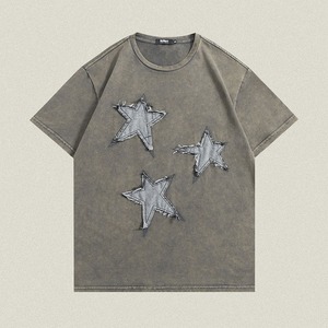 Camiseta de Hombre de Algodón 100% Tejido, Directo de Fábrica, con Impresión Digital y Parches Bordados - Product Image 4