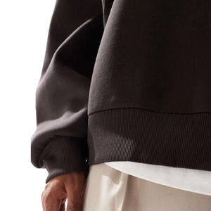 Sudaderas Extra Grandes de Corte Cuadrado, Gruesas, de Felpa de 450 g/m², Cuello Redondo, Hombros Caídos, Estilo Limpio, Sudaderas con Capucha Personalizadas de Fábrica - Product Image 6