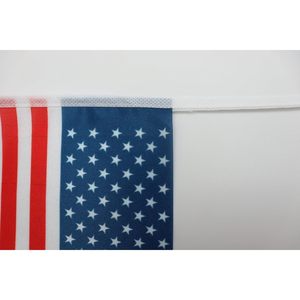 Bannière de fête drapeau américain - 10m en tissu Raschel avec graphiques imprimés numériquement - Product Image 3