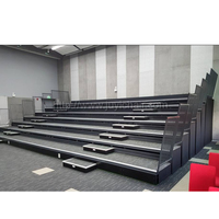 JY-750 Gradas Telescópicas Retráctiles para Interiores y Exteriores, Sistema de Asientos Plegables para Estadios, Escuelas y Gimnasios