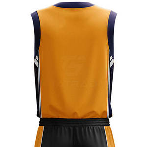 Uniforme de Baloncesto Personalizado de Último Diseño, Transpirable, Estampado, de Secado Rápido, 100% Poliéster, Ropa Deportiva para Hombre - Product Image 6