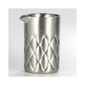 Vaso de mezcla asequible, copa de mezcla de cóctel de Color gris de Metal de alta calidad, uso para accesorios de Bar, exportaciones hechas a mano de Reena - Product Image 1