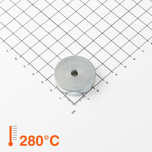 Gripper piatto in Samario-Cobalto Ø32x7mm con recessione conica - Product Image 1