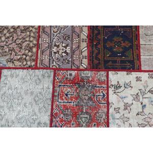 พรมตุรกีขนาด 2.3x6 ฟุต ลายสัตว์สีแดง พรมขนสัตว์วินเทจ - Product Image 5