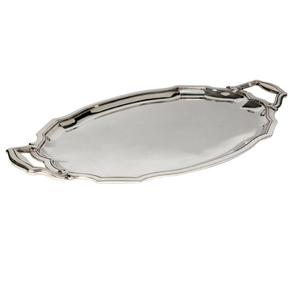 Hôtel Restaurants Traiteur Alimentaire Salade et Fruits Argent Plaqué Finition Forme De Feuille Plateau En Métal Pour La Fête De Mariage Table - Product Image 4