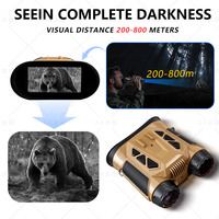 Jumelles de vision nocturne infrarouge 4K 48MP WiFi pour observation de jour et de nuit, appareil de vision nocturne CASEEDA