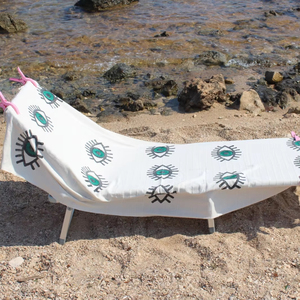 Serviette de plage turque de grande taille Serviette de plage en coton Peshtemal Femmes Hommes Utilisation à domicile Sauna Doux Séchage rapide Qualité Motif coloré Option - Product Image 1