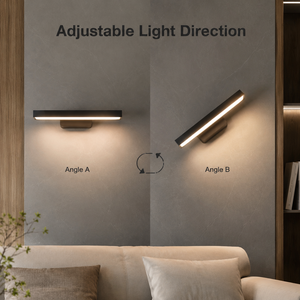 Applique murale LED linéaire moderne 24W en acrylique, orientable, pour intérieur, salon, éclairage décoratif blanc chaud - Product Image 2