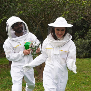 Traje de Apicultura Ligero y Transpirable de Mezcla de Algodón con Protección Corporal Completa para la Recolección de Miel - Product Image 6