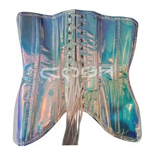 Holographic PVC Underbust <b>Corsets</b> Supplier - Product Image 6