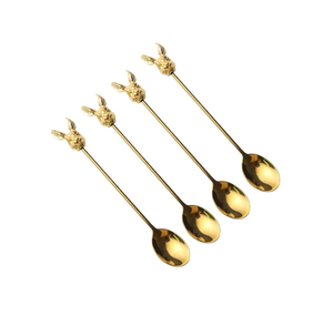 Brass Cake Dessert Spoon Black Resin Handle <b>Crafts</b> Royal Cake Fork and Dessert Spoon Set Of 2 Pieces - Product Image 6