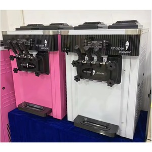 เครื่องทำไอศกรีม 20-28 ลิตร/ชม. 3 รสชาติ เครื่องทำโยเกิร์ตแบบตั้งโต๊ะอัตโนมัติเชิงพาณิชย์ เครื่องทำไอศกรีมซอฟต์เสิร์ฟสำหรับขาย - Product Image 2