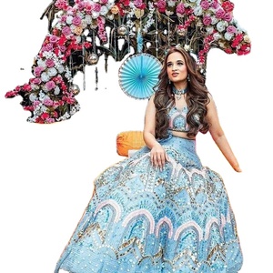 Designer New Release Soft Net Work Lehengas avec Dupatta Vêtements confortables pour femmes - Product Image 1