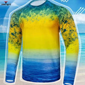 100% polyester conception personnalisée léger pêche en plein air respirant séchage rapide grande taille hommes chemise de pêche - Product Image 5