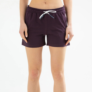 Pantalones cortos de chándal para mujer con bolsillos y cordón hechos de algodón Pantalones cortos de yoga franceses ideales para entrenamientos de verano y ropa informal - Product Image 5