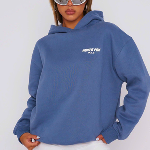 Sudadera con Capucha de Felpa Tejida Personalizada para Mujer, Bordado 3D, Estilo Dulce, Ecológica, Transpirable, Poliéster/Algodón, Ropa Urbana OEM - Product Image 1