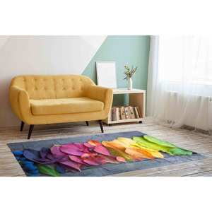 Alfombra de Hojas Coloridas: Decoración Otoñal, Alfombra Antideslizante, con Pelo Suave - Product Image 3