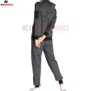 Chándal de talla grande con logotipo personalizado para mujer, con cremallera completa y bolsillo lateral, transpirable, estampado, 100% algodón, último estilo para el invierno - Product Image 2