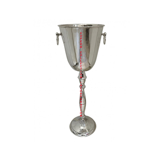 Soporte de enfriador de vino pulido de acero inoxidable con cubo de hielo al por mayor y proveedores - Product Image 5