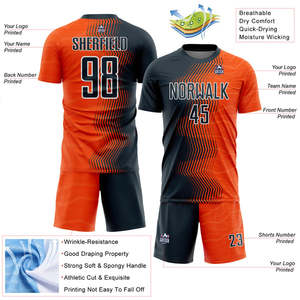 Uniformes de Fútbol Personalizados de Alta Gama, Camisetas Deportivas de Manga Corta, Transpirables y Ecológicas para Escuelas, Academias y Equipos - Product Image 2