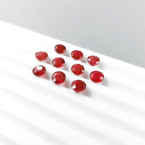 High Quality Natural Bangkok Ruby <b>Beads</b> Calibrated 4mm & 5mm Tanzanite Material Trillion Brilliant & Emerald Cut GIA Certified - Product Image 3
